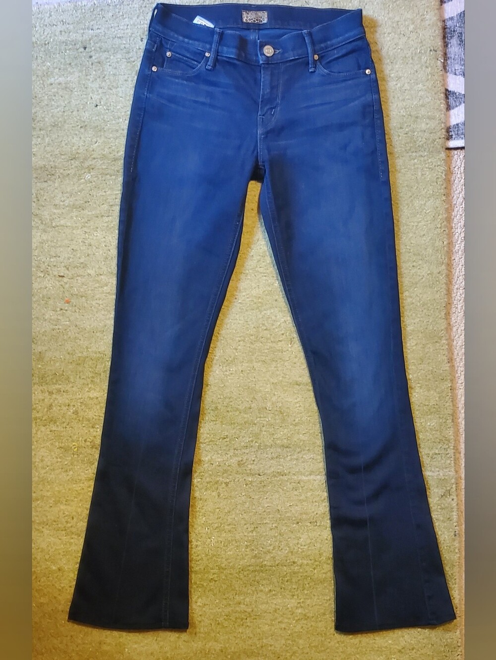 Women’s MOTHER Dark Blue Stretch Bootcut Jeans